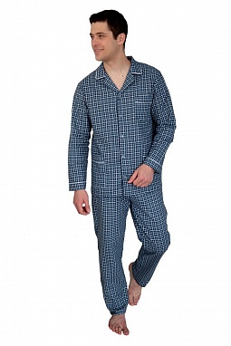 Пижама мужская Фланель Тёплый хлопок, рост 182