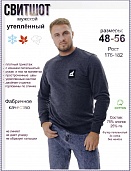 Лонгслив мужской Белый волк, футер