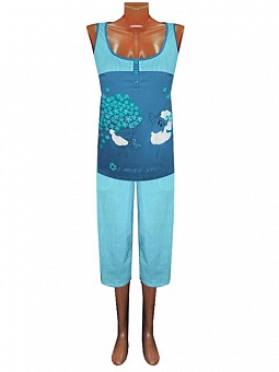 Пижама женская, бриджи