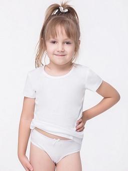 Трусы для девочки, белый