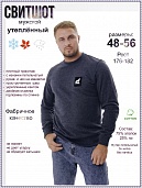 Лонгслив мужской Белый волк, футер