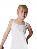 Майка для девочки, бретель с кружевом