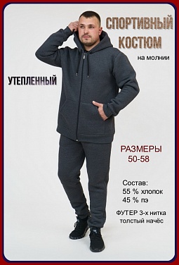 Костюм спортивный МАКС, начёс 3-х нитка