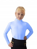 Джемпер для дев. Рюша, голубой